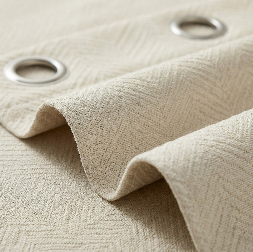 Rideau jacquard détail tissu